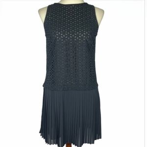ANN TAYLOR LOFT Drop Waist Eyelet Dress 6